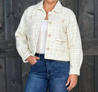 Simply Southern - Ladies Who Lunch Jacket With Pearl Buttons