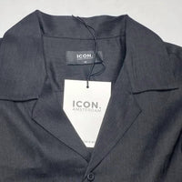 Icon Amsterdam - Men's Long Sleeve Linen Blend Button-up Shirt