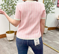 Main Strip - Rhonda Short Sleeve Bow Cardigan