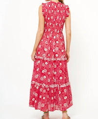 Oliphant - Sleeveless Smocked Maxi Dress