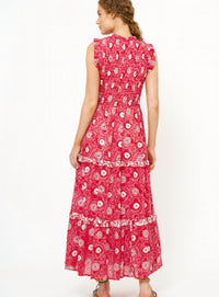 Oliphant - Sleeveless Smocked Maxi Dress