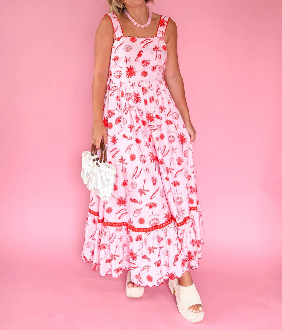 Karlie - Beach Linen Maxi Dress
