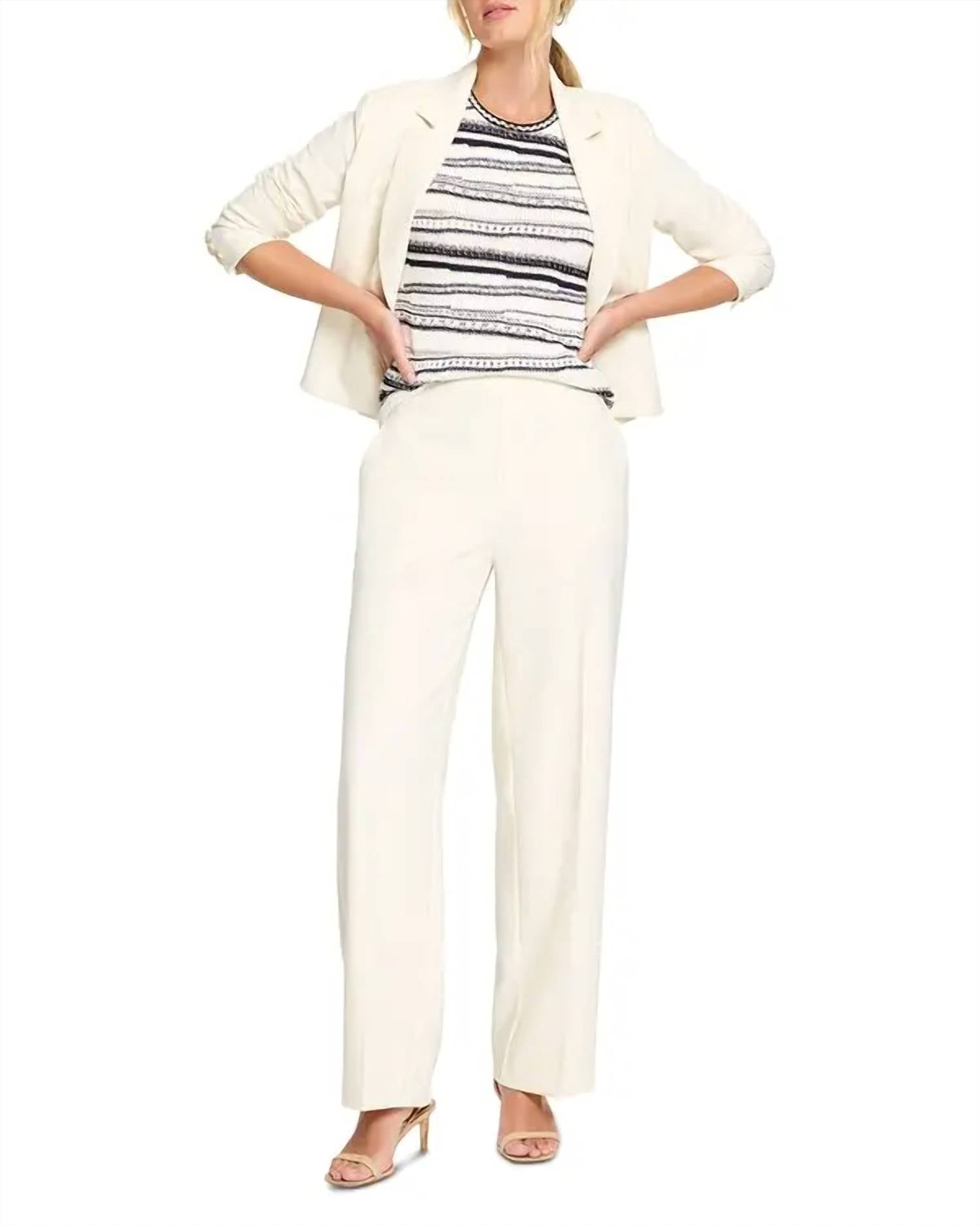 Nzt By Nic+Zoe - Shoreline Mixed Knit Tee