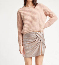 Self Contrast - Darla Chunky Cropped Sweater