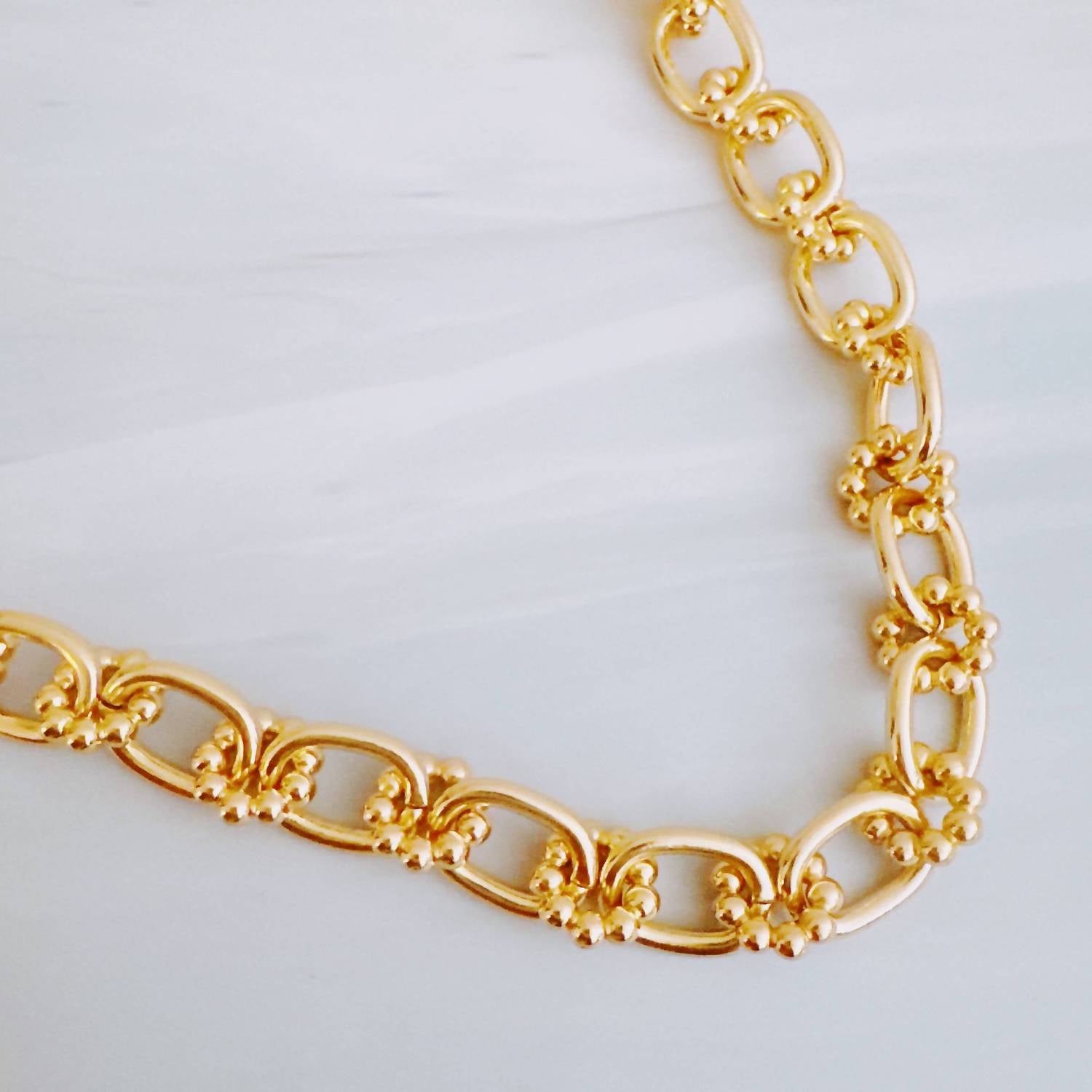 Ellison+Young - Women's Golden Bloom Bubble Link Necklace