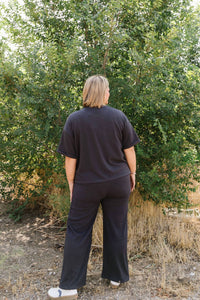 Mikarose Delancey Lounge Set in gray - women's sleepwear - detail view
