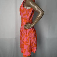 Bindu Women's Liv V-neck Mini Dress in pink red - women's dress - view 4