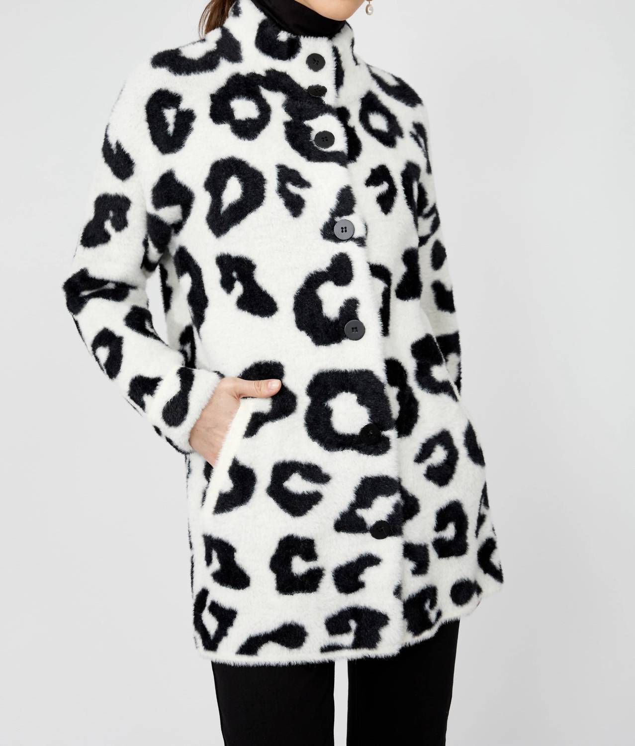 Frank Lyman - Brooke Animal Print Knit Jacket