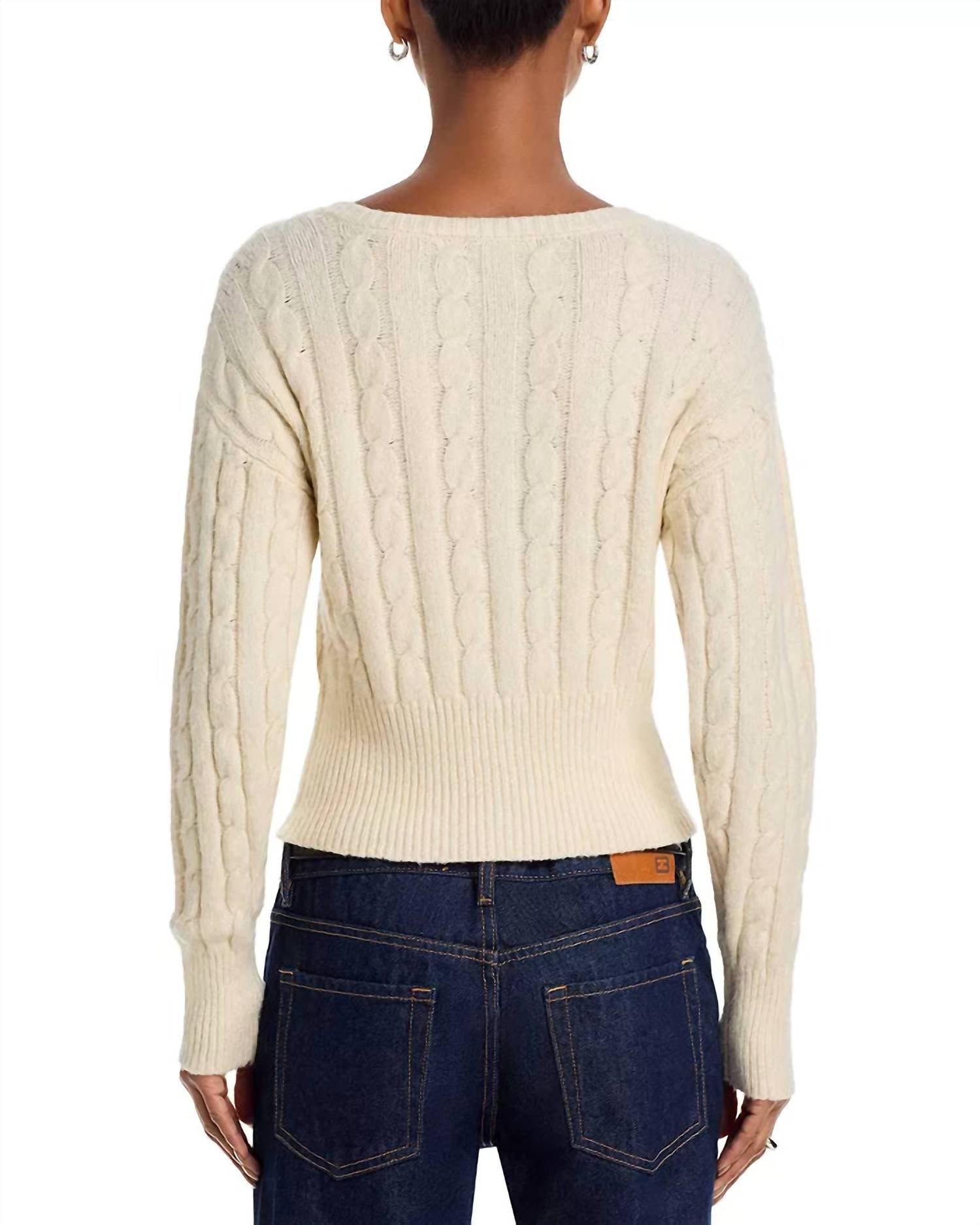 Steve Madden - Mirian Cable Ribbon Tie Cardigan