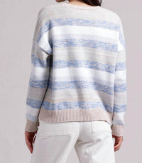 Minnie Rose - Striped Boxy Sweater