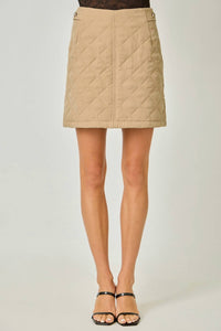 Mystree - Arlette Quilted Mini Skirt