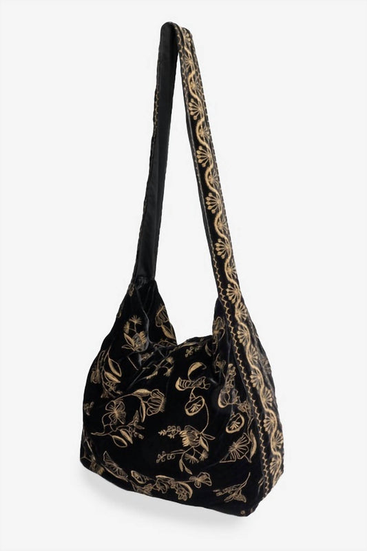 Johnny Was - ARLES SCHIFFLI VELVET WIDE STRAP TOTE BAG