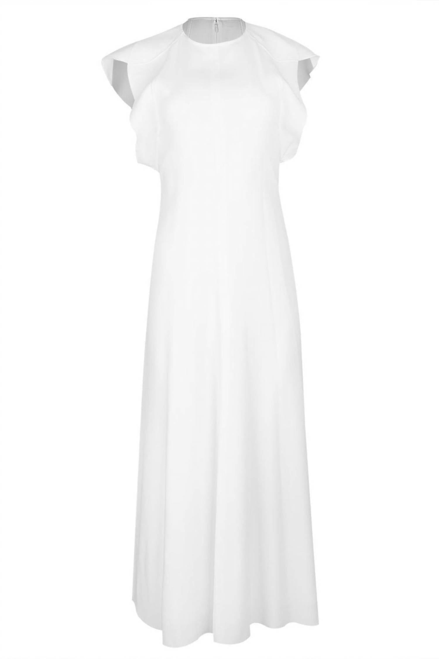 Victoria Beckham - Folded Cap Sleeve Midi Dress
