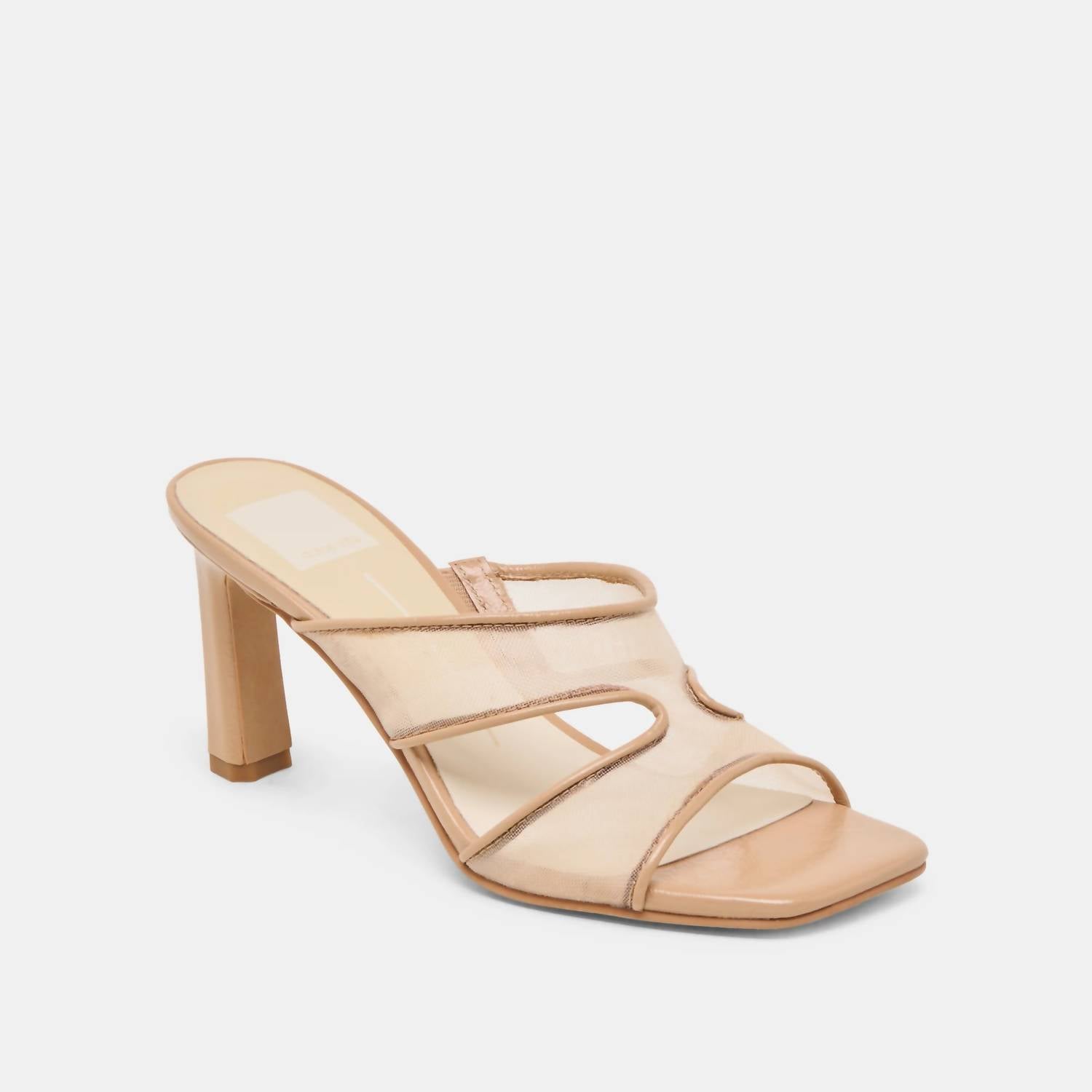 Dolce Vita Women's Gitel Heels in light tan mesh - women's heels