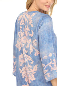 Johnny Was - KIMONO SLEEVE MIDI DRESS