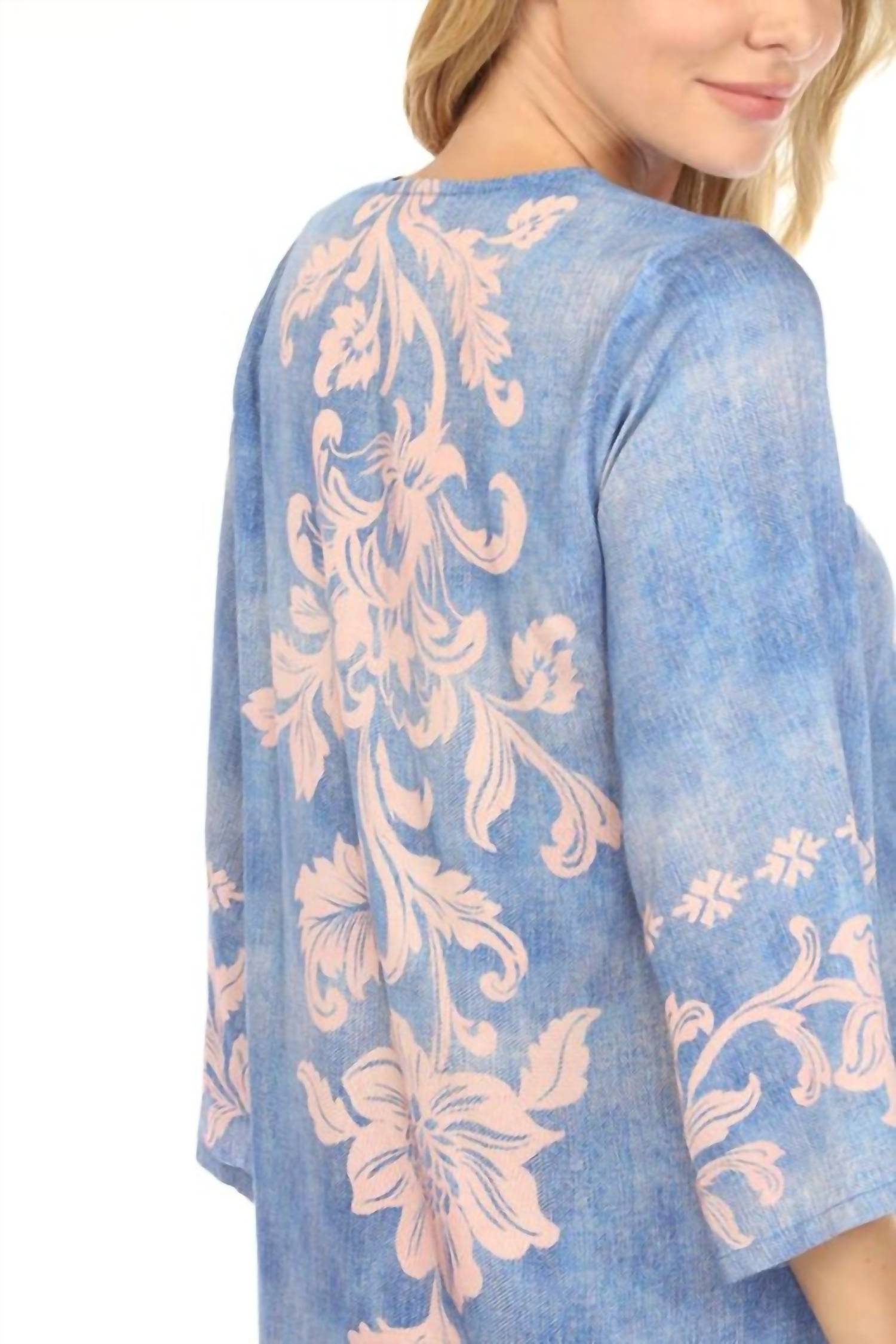 Johnny Was - KIMONO SLEEVE MIDI DRESS
