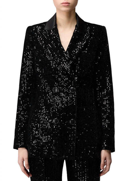 Elie Saab - VELVET AND SEQUINS JACKET