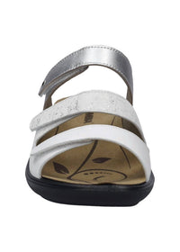 Romika USA Women's Ibiza 10 Leather Slip-on Sandals in white - women's sandal - view 4