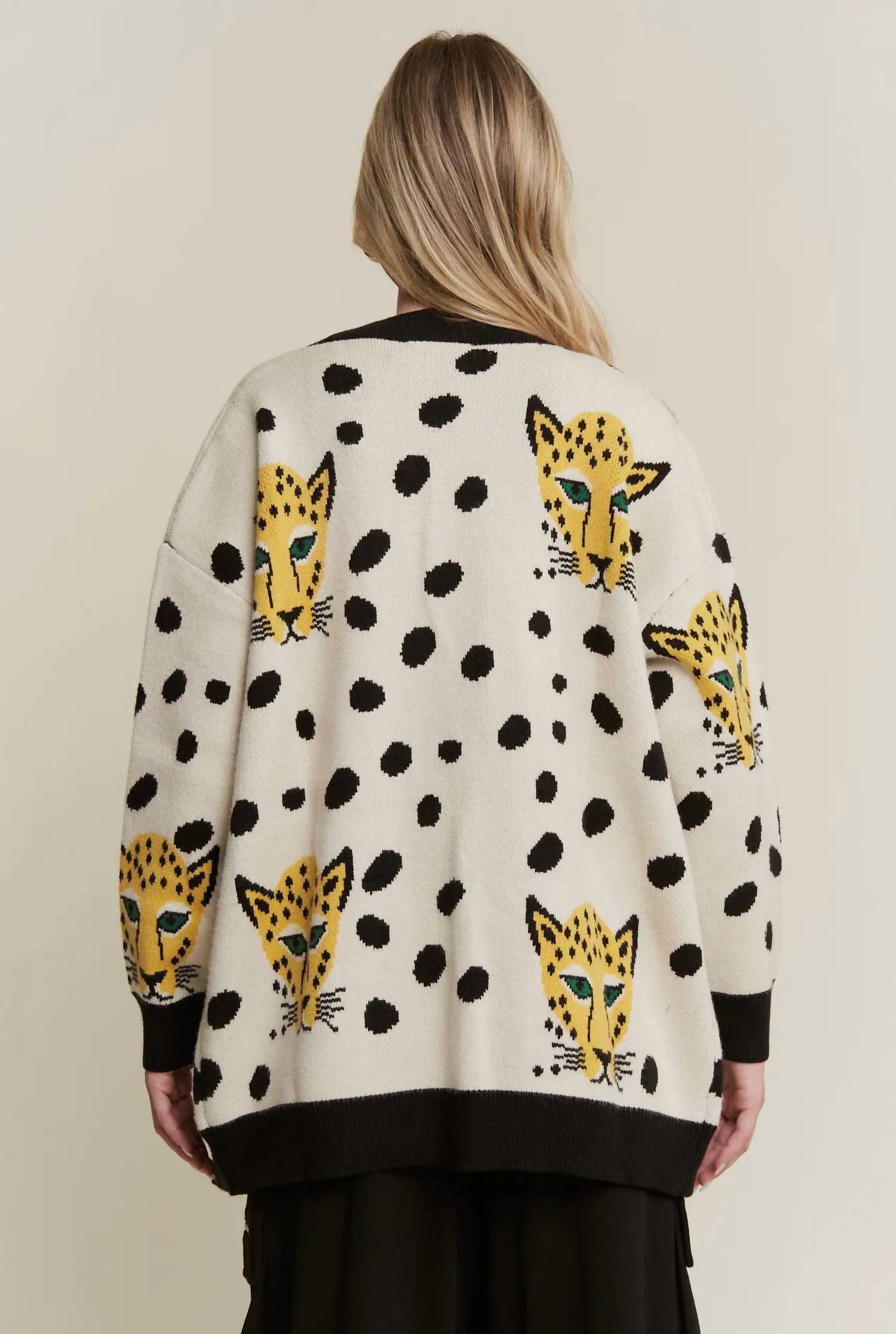 Jade By Jane - Button Down Cheetalicious Cardigan