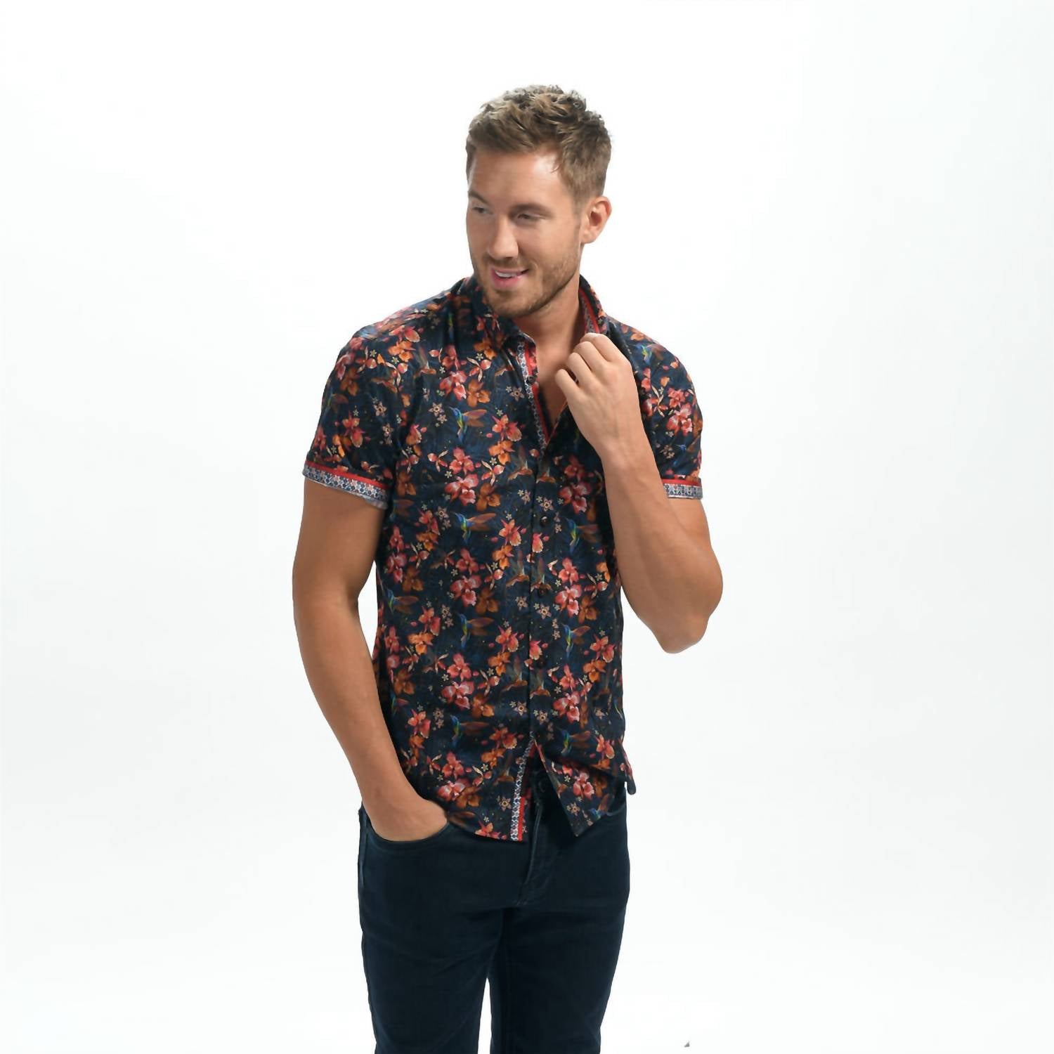 Eight X - Garden Print Short Sleeve Shirt