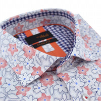 Eight X - Men's Geranium Flower Short Sleeve Shirt