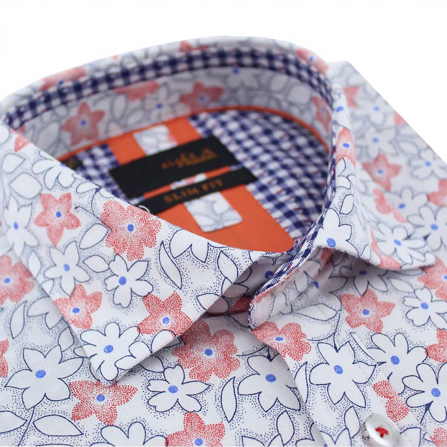 Eight X - Men's Geranium Flower Short Sleeve Shirt