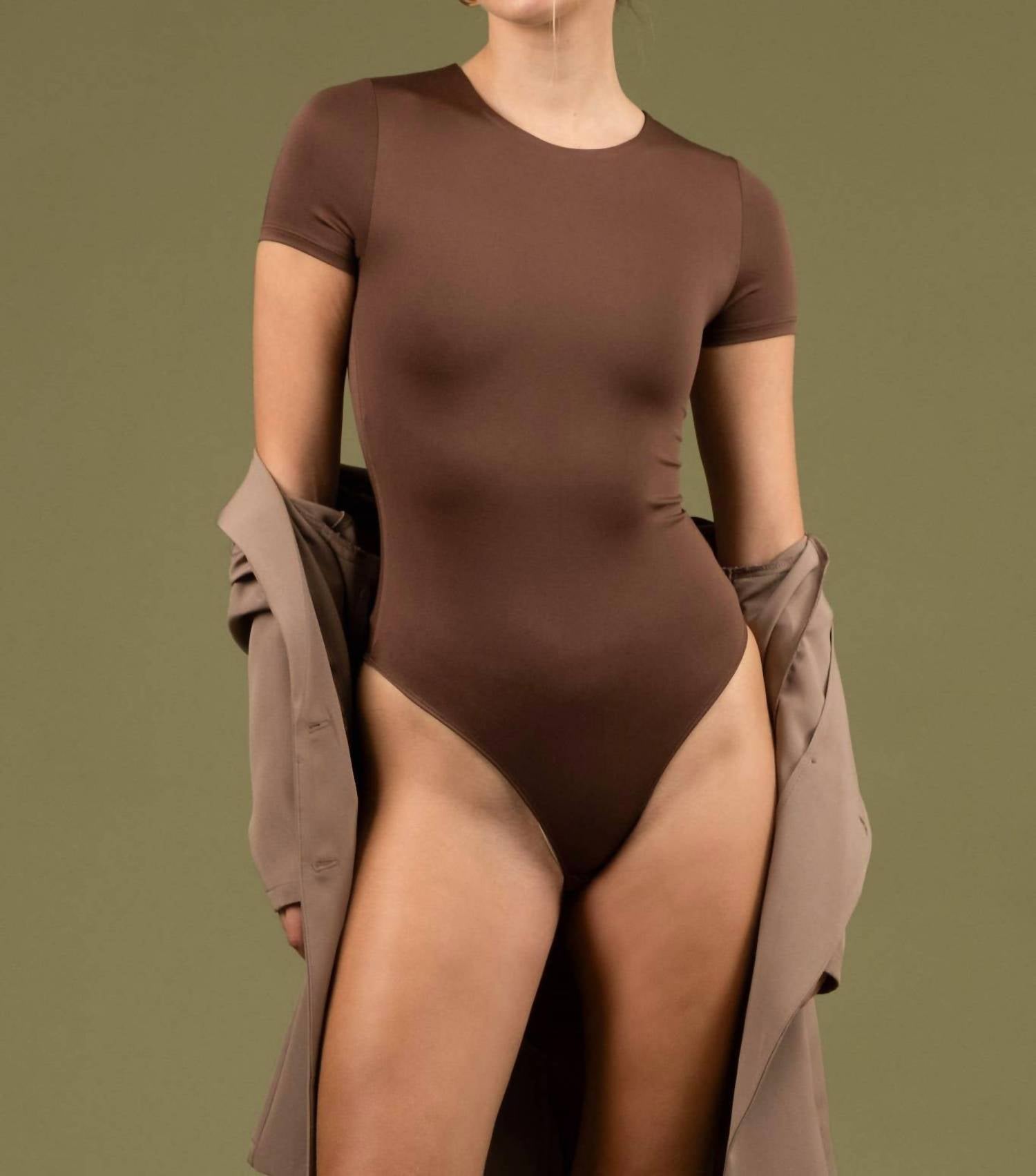 The Workshop Studio - Round Neck Short Sleeve Bodysuit