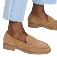 INTENTIONALLY BLANK Women's Marblehead Loafer in latte 1 - women's flats - alternate view