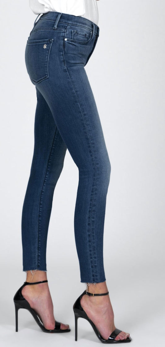 Carmen High Rise Ankle Fray Denim