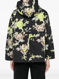 Psophia - Floral Print Hooded Jacket