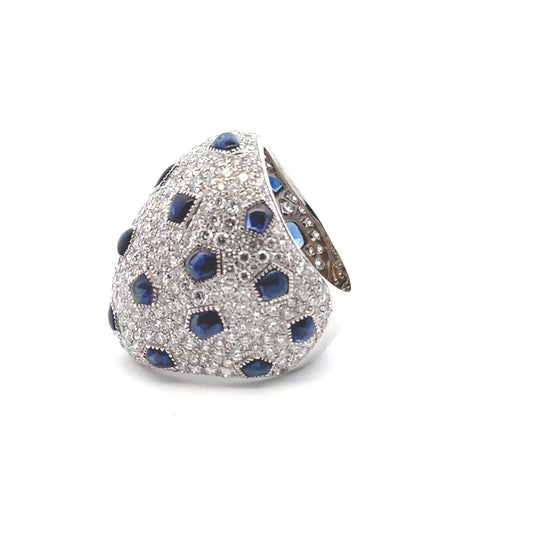 Aamiaa - Lab Gown Diamond Lucy Ring With Sapphire