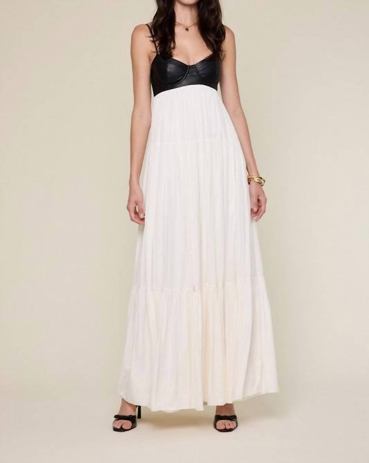 Sky to Moon Emily Dress in white - women's dress - detail view