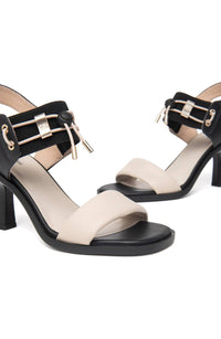 NeroGiardini Women's Utility Heel in nero ivory - women's heels - alternate view