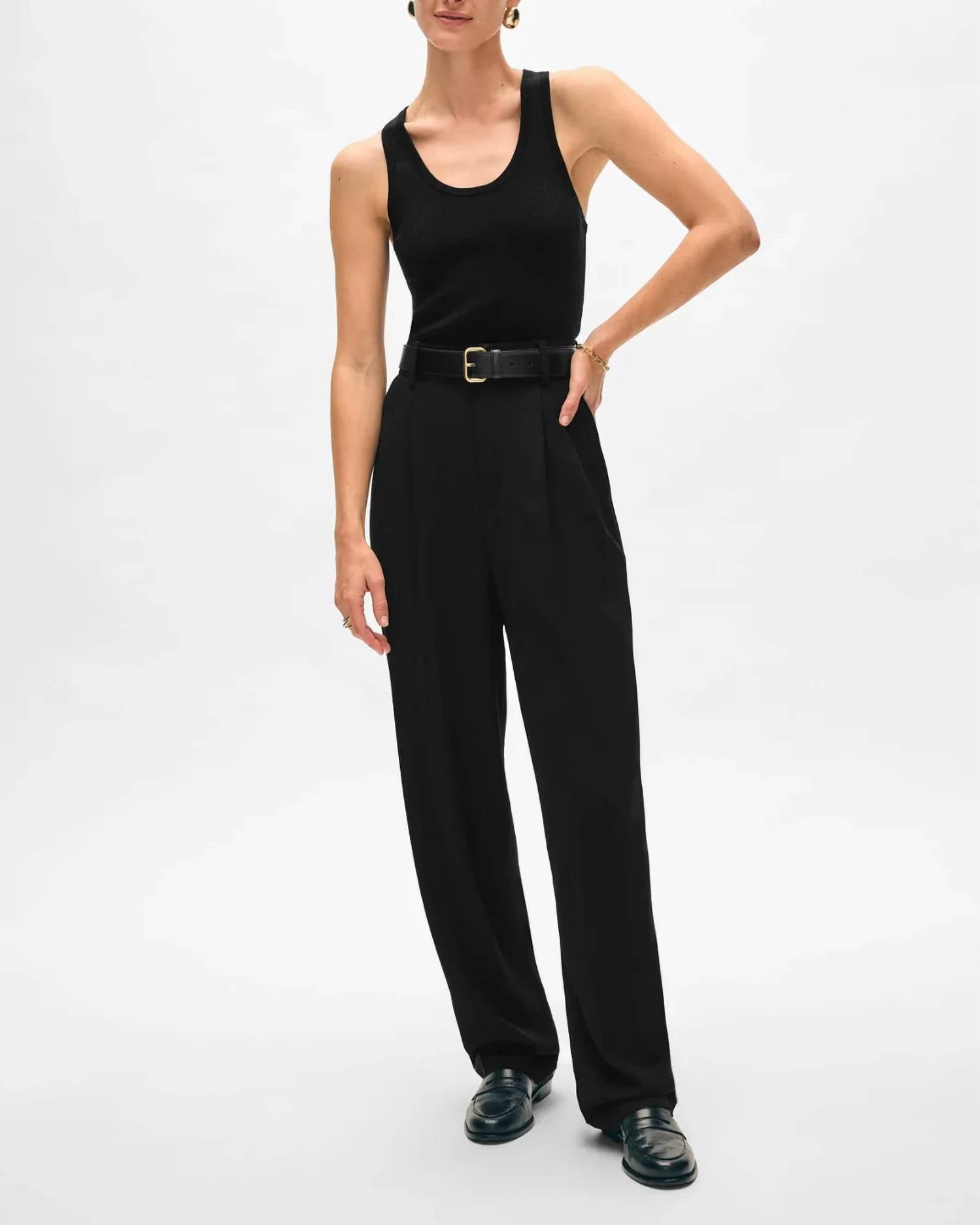 White + Warren - Superfine Merino Ribbed Tank Top