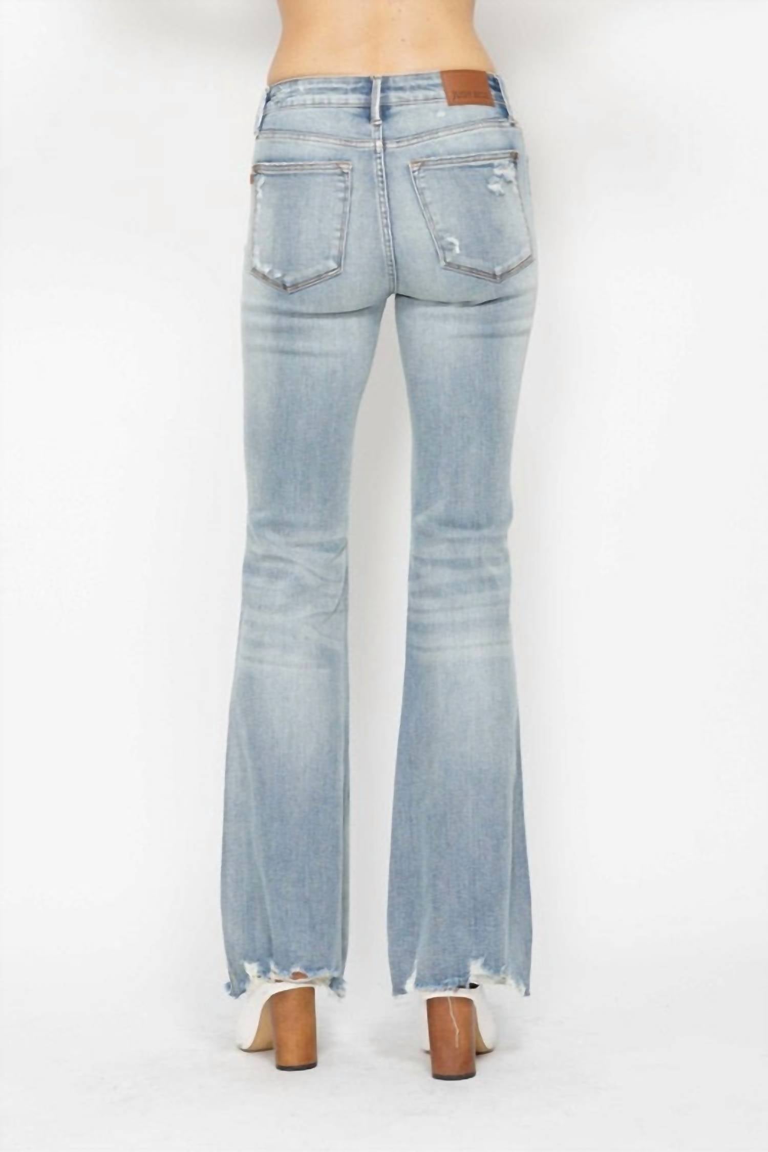 Judy Blue - Mid Rise Tummy Control Flare Jeans