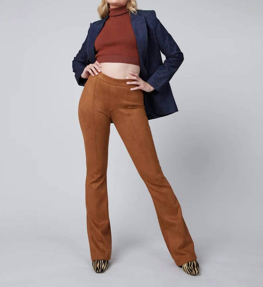 Spanx - Faux Suede Flare Pants - Petite