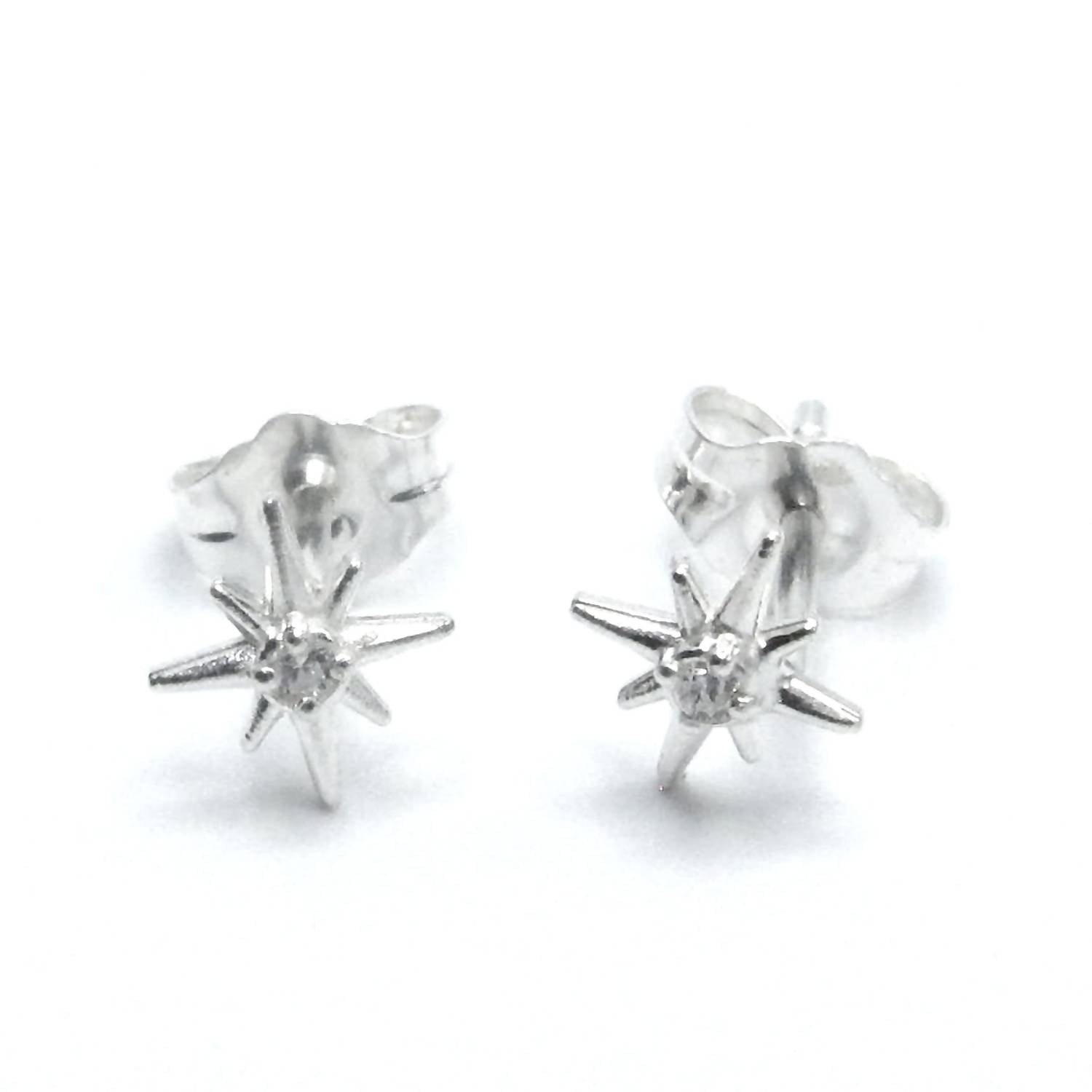 Jessica Elliot - Women's Tiny North Star Studs with CZ