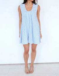 Olivaceous - The June Gingham Mini Dress