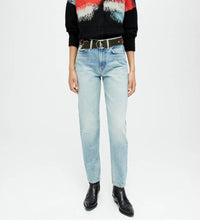 Re/Done - Taper High Rise Ankle Straight Jeans
