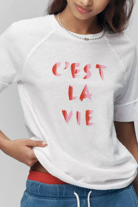 Sundry - Boyfriend Tee C'est La Vie