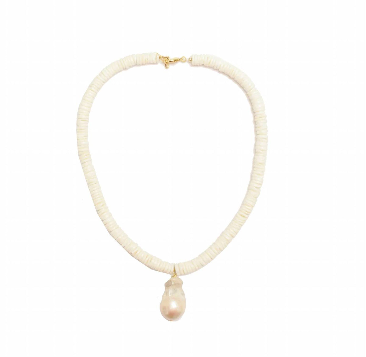 Adriana Pappas - Heishi Baroque Necklace