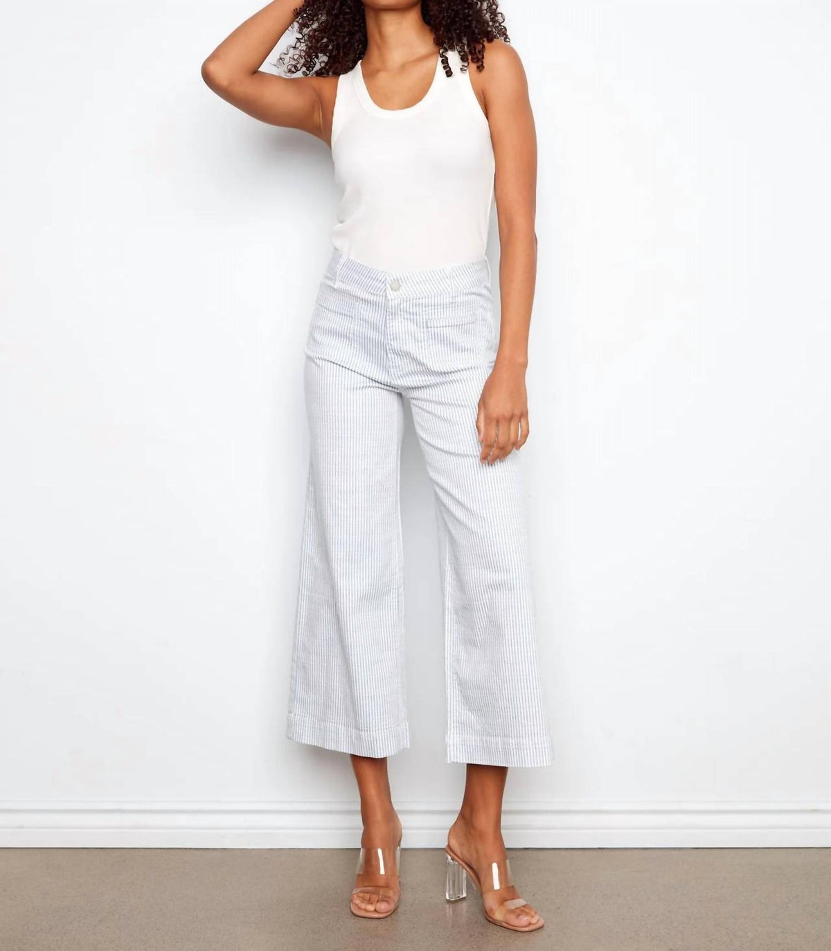 Charlie B - Flare Leg Stripe Pant