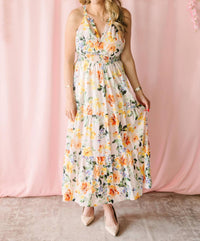 Lovestitch - Floral Halter Midi Dress