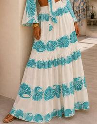 Mystery Resort - Seashell Dreams Maxi Skirt Set