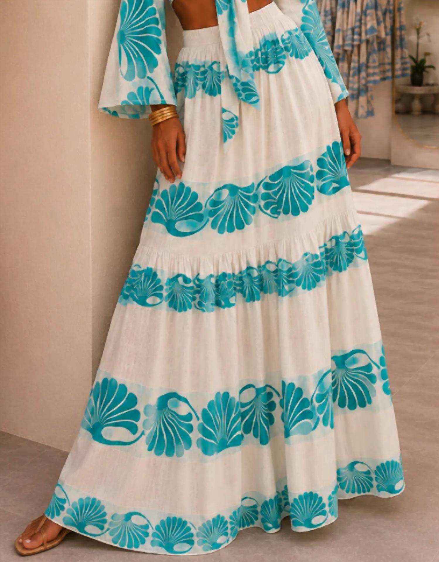 Mystery Resort - Seashell Dreams Maxi Skirt Set