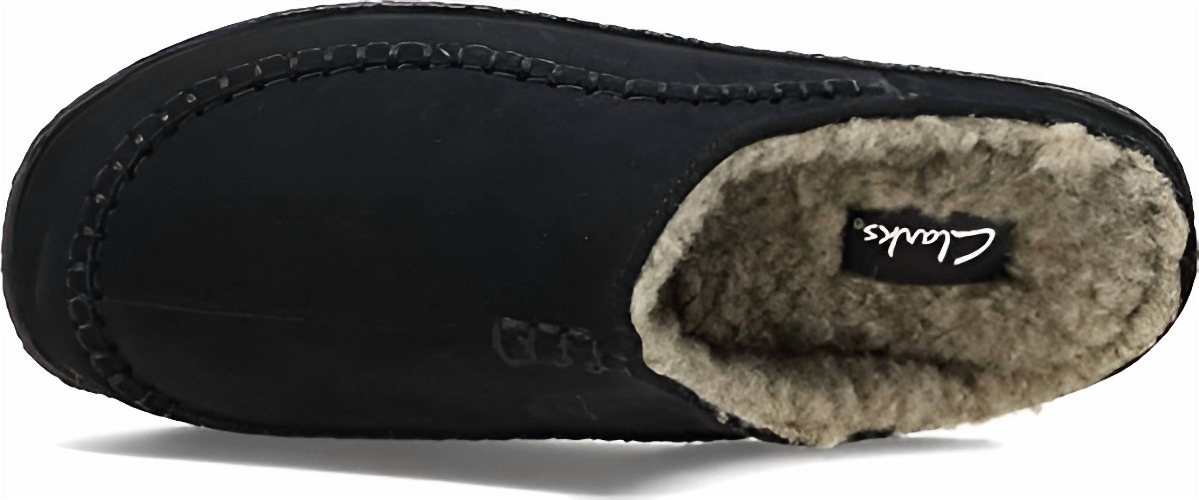 Clarks - Women's Baseball Stiching Plush Sherpa Suede Clogs