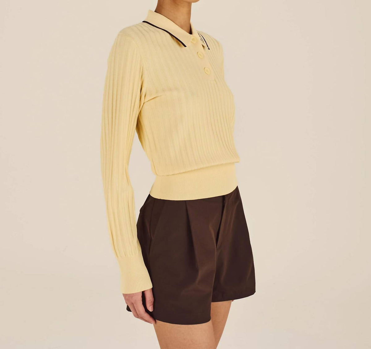 Malbon Golf - Selma Long Sleeve Polo