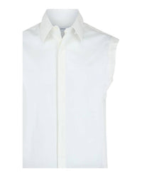 Salvatore Ferragamo - Men's Raw Cut Sleeveless Tuxedo Shirt