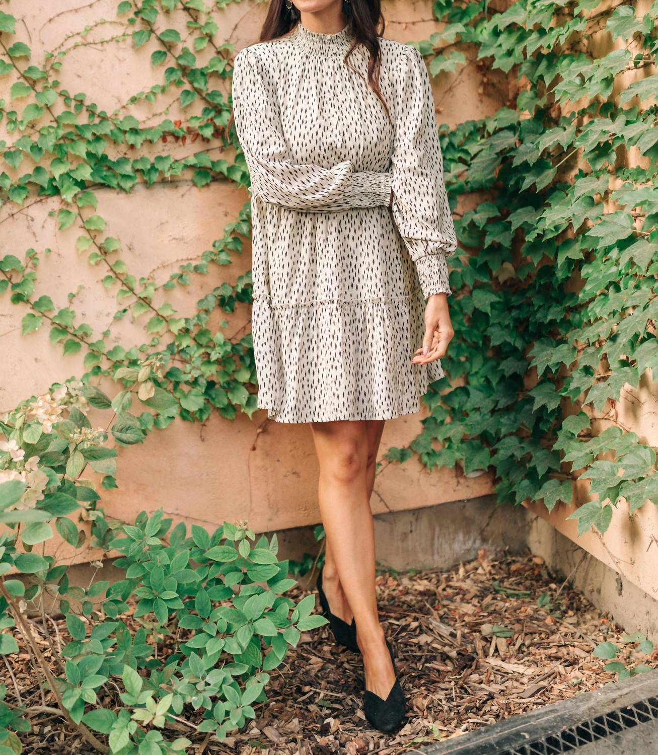 Loveriche - Bailey High Neck Mini Dress