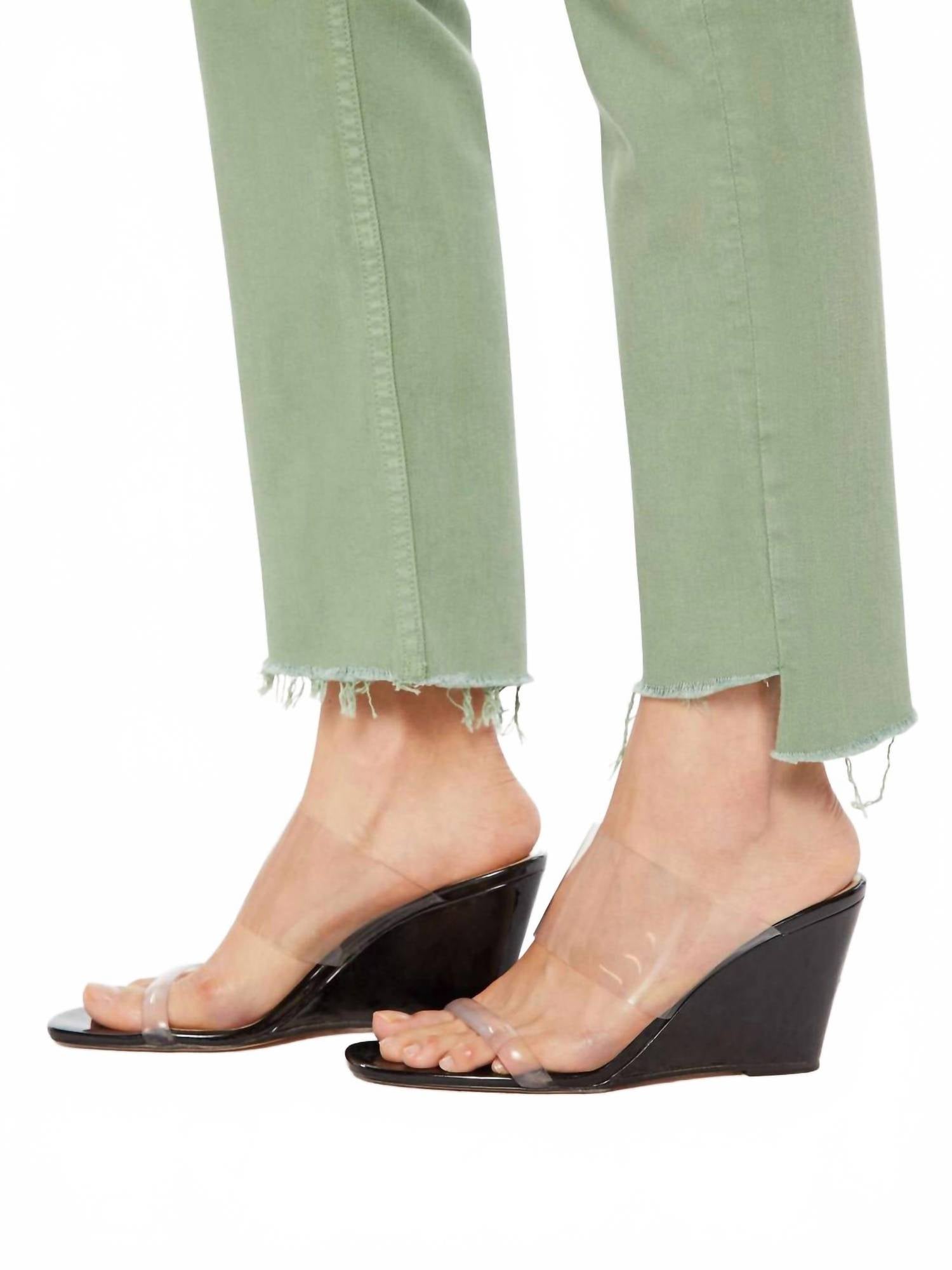 Mother - High Waisted Rider Ankle Fray Jeans